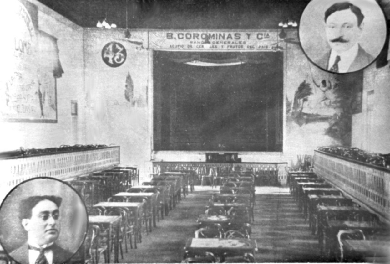 013 Cine Bar Centenario. En los círculo Sr. P. Galter y Sr. B. Schapoknick