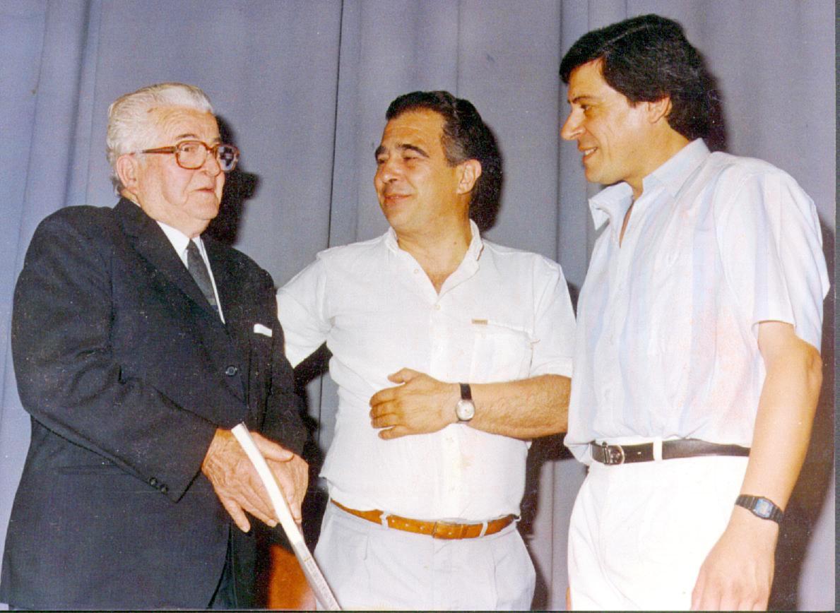 08Amancio Rodriguez Guillermo Gazia Cacho Arenas. Diciembre 1987 Teatro Español