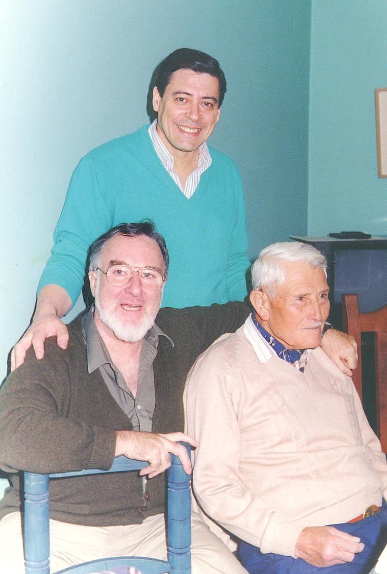 004. Cacho Arenas con Jorge Prelorán y Cochengo Miranda en S. Rosa en 1994. Foto Raúl Fernández copia